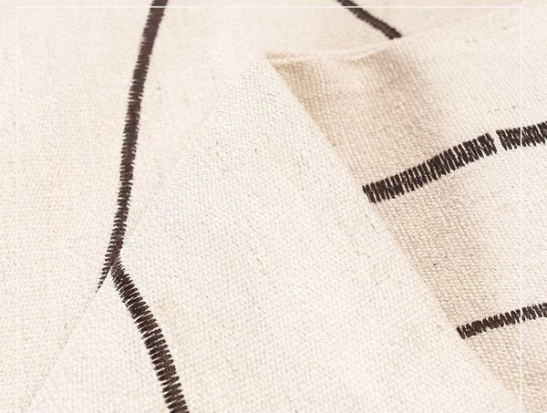 Geometric Square Modern Throw Pillows for Couch, Beige Decorative Throw Pillows, Large Contemporary Throw Pillow for Interior Design-Art Painting Canvas