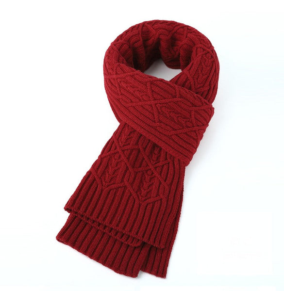 Business Wool Scarf for Gentleman, Casual Scarf Men, Men's Wool Scarf Winter, Thick Wool Scarf, Men's Winter Scarf, Formal Men Scarf Styles, Red Fashion Scarf-Art Painting Canvas