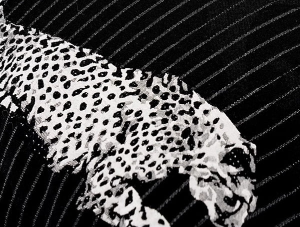 Large Modern Sofa Pillow Cases, Black Decorative Pillow Covers, Cheetah Modern Pillows for Couch, Abstract Decorative Throw Pillows for Living Room-Art Painting Canvas