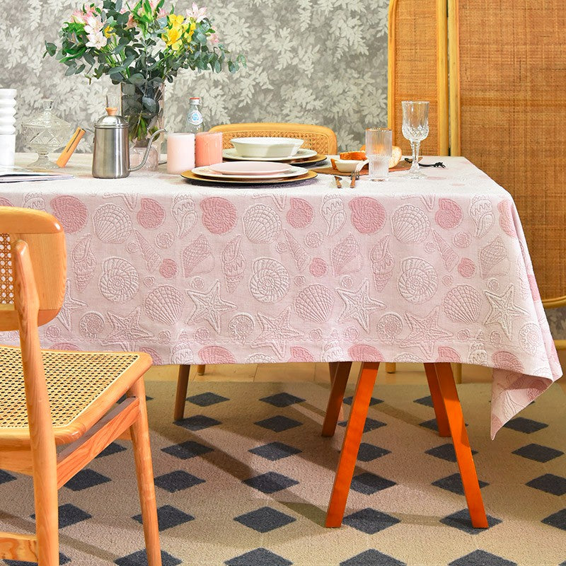 Square Tablecloth for Round Table, Cotton Rectangular Table Covers for Kitchen, Modern Dining Room Table Cloths, Farmhouse Table Cloth, Wedding Tablecloth-Art Painting Canvas
