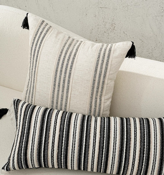 Contemporary Modern Sofa Pillows for Bedroom, Simple Decorative Throw Pillows, Large Throw Pillow for Interior Design, Large Square Modern Throw Pillows for Couch-Art Painting Canvas