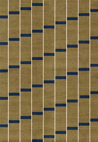 Large Modern Rugs for Living Room, Mid Century Modern Rugs for Bedroom, Abstract Geometric Modern Rugs, Green Modern Rugs for Dining Room-Art Painting Canvas