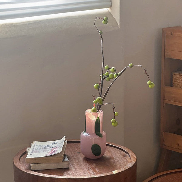 Handmade Glass Bud Vases, Flower Vases on Table, Vintage Small Glass Flower Vases, Water Holding Flower Vases-Art Painting Canvas