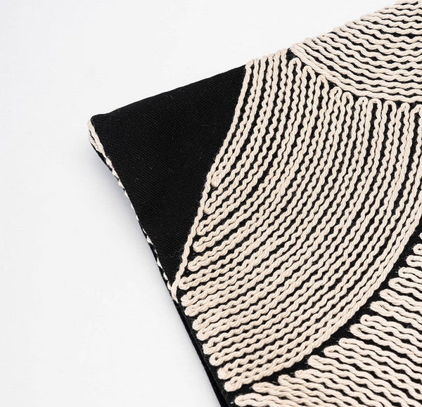 Modern Pillows for Couch, Contemporary Modern Sofa Pillows, Decorative Throw Pillows for Bedroom, Large Modern Pillow for Living Room-Art Painting Canvas