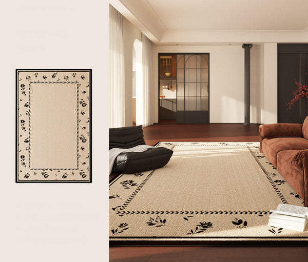Unique Modern Rugs for Dining Room, Abstract Modern Rugs for Bedroom, Large Modern Rugs for Living Room, Contemporary Geometric Modern Rugs-Art Painting Canvas
