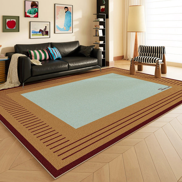 Mid Century Contemporary Rugs, Modern Living Room Rug Ideas, Geometric Modern Area Rugs, Modern Rugs for Dining Room-Art Painting Canvas