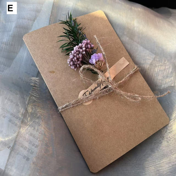 Creative Birthday Greeting Card, Wedding Greeting Card, Unique Anniversary Greeting Card, Beautiful Valentine's Day Greeting Card, Original Handmade Dried Flower Greeting Cards-Art Painting Canvas