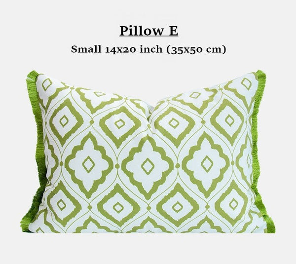 Unique Decorative Pillow Arrangement Ideas for Couch, Modern Decorative Cushion Covers, Decorative Pillows for Living Room, Large Decorative Pillows for Interior Design-Art Painting Canvas