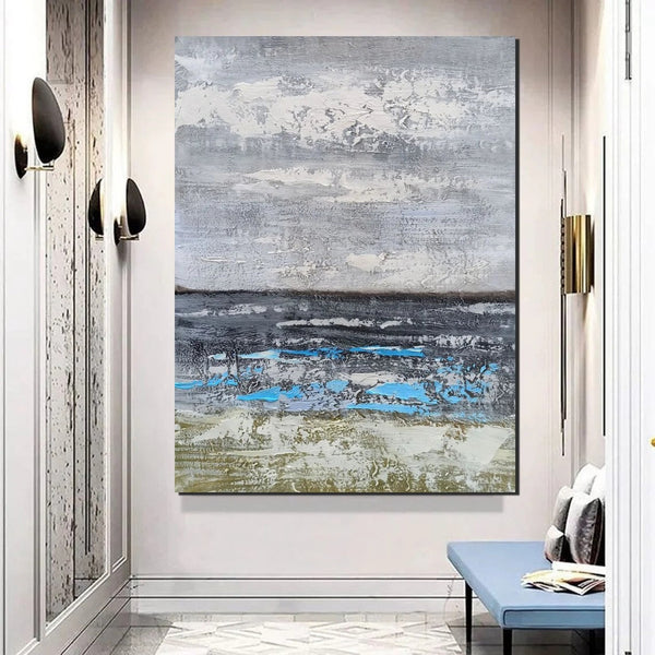 Living Room Acrylic Wall Art Ideas, Buy Art Online, Modern Abstract Paintings, Abstrct Acrylic Paintings, Heavy Texture Canvas Art-Art Painting Canvas
