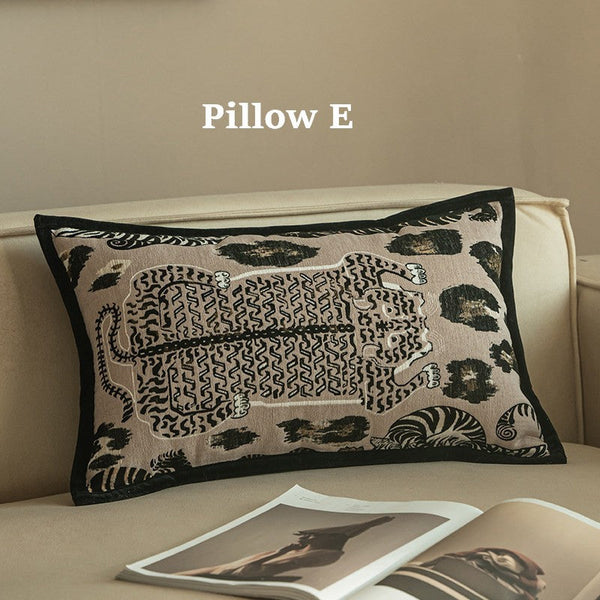 Modern Decorative Pillow Covers, Decorative Pillow Arrangement Ideas for Couch, Large Decorative Throw Pillows, Decorative Pillows for Living Room-Art Painting Canvas
