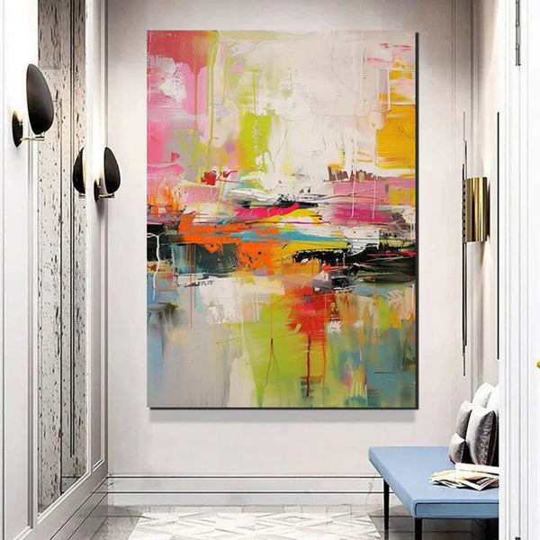 Simple Painting Ideas, Hand Painted Wall Painting, Extra Large Paintings for Living Room, Modern Abstract Art for Bedroom, Abstract Acrylic Wall Painting-Art Painting Canvas