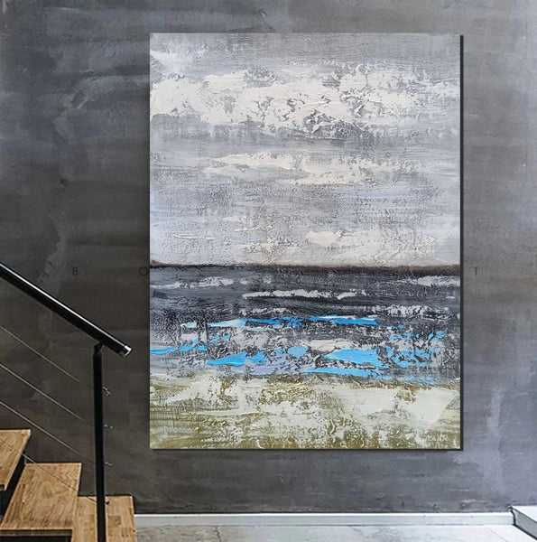 Living Room Acrylic Wall Art Ideas, Buy Art Online, Modern Abstract Paintings, Abstrct Acrylic Paintings, Heavy Texture Canvas Art-Art Painting Canvas