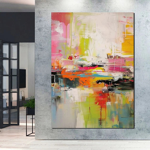Simple Painting Ideas, Hand Painted Wall Painting, Extra Large Paintings for Living Room, Modern Abstract Art for Bedroom, Abstract Acrylic Wall Painting-Art Painting Canvas