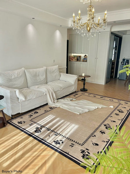 Unique Modern Rugs for Dining Room, Abstract Modern Rugs for Bedroom, Large Modern Rugs for Living Room, Contemporary Geometric Modern Rugs-Art Painting Canvas