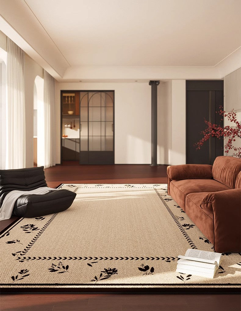 Unique Modern Rugs for Dining Room, Abstract Modern Rugs for Bedroom, Large Modern Rugs for Living Room, Contemporary Geometric Modern Rugs-Art Painting Canvas