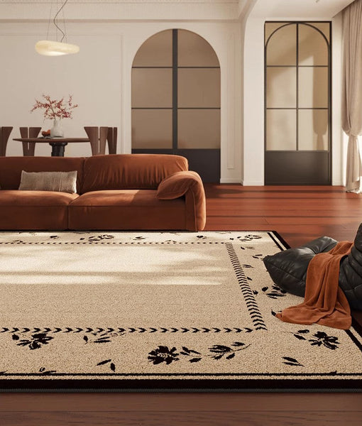 Unique Modern Rugs for Dining Room, Abstract Modern Rugs for Bedroom, Large Modern Rugs for Living Room, Contemporary Geometric Modern Rugs-Art Painting Canvas