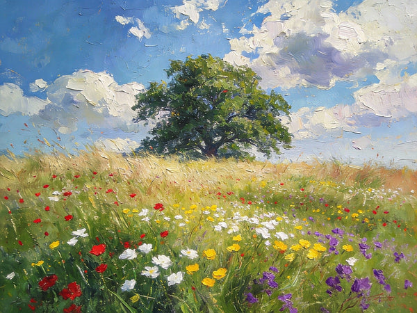 On Canvas Small Paintings, Spring Awakens the Wild, Hand Painted Canvas Art, Small Landscape Paintings, Original Oil Paintings, Small Wall Art Paintings-Art Painting Canvas