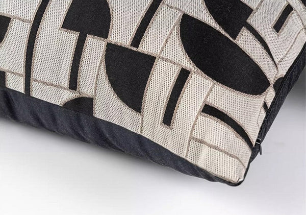 Geomeric Contemporary Pillows, Abstract Decorative Throw Pillows, Square Modern Throw Pillows for Couch, Large Simple Throw Pillow for Interior Design-Art Painting Canvas