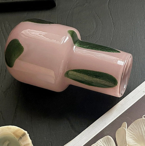 Handmade Glass Bud Vases, Flower Vases on Table, Vintage Small Glass Flower Vases, Water Holding Flower Vases-Art Painting Canvas