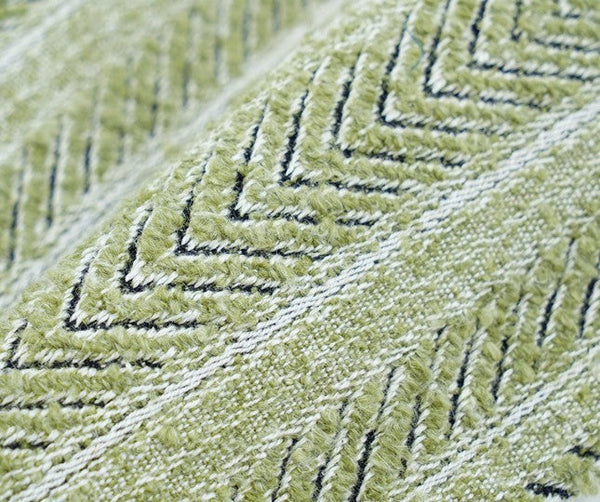 Morocco Green White Modern Sofa Pillows, Large Square Modern Throw Pillows for Couch, Large Decorative Throw Pillows, Simple Throw Pillow for Interior Design-Art Painting Canvas