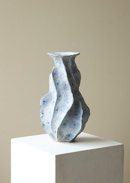 Porcelain Vases for Modern Home Decor, Contemporary Vases on Dining Table, Centerpiece Ceramic Bouquet Vases, Elegant Handmade Modern Flower Vase-Art Painting Canvas