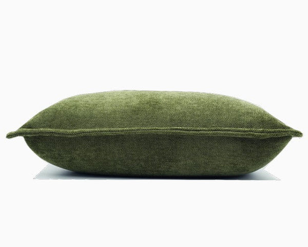 Large Throw Pillow for Interior Design, Simple Decorative Throw Pillows, Large Green Square Modern Throw Pillows for Couch, Contemporary Modern Sofa Pillows-Art Painting Canvas