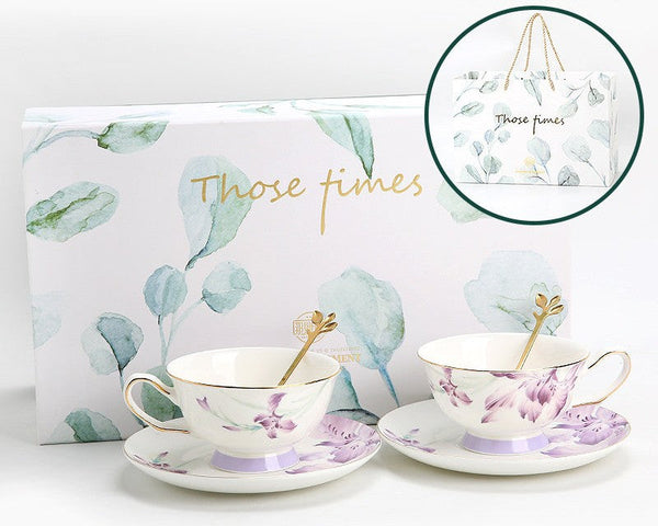 Porcelain Coffee Cup, Ceramic Tea Cup Set, Luxury Tea Cup with Saucer, Elegant Coffee Cup, Porcelain Tea cups, British Tea Cup Set, Afternoon Tea Cup with Saucer Set-Art Painting Canvas