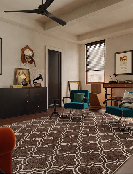 Abstract Contemporary Modern Rugs for Living Room, Extra Large Modern Rugs for Bedroom, Geometric Modern Rug Placement Ideas