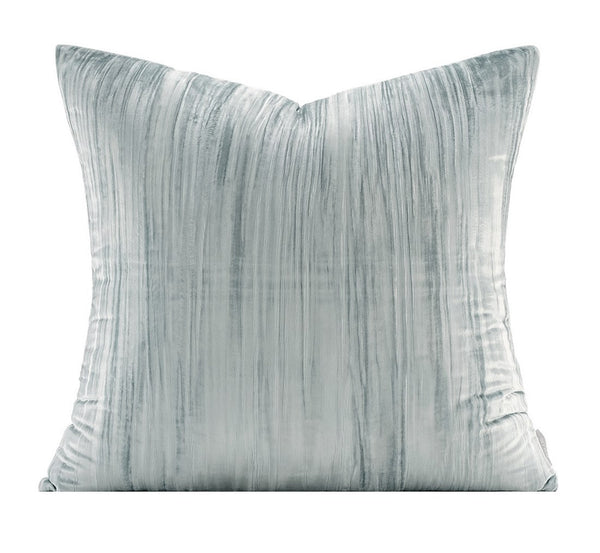 Decorative Pillow Covers, Modern Pillows for Couch, Blue Decorative Throw Pillows for Living Room, Large Modern Sofa Pillow Cases-Art Painting Canvas