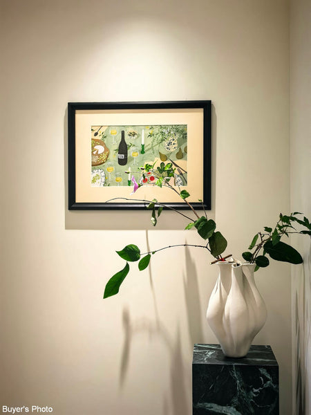 Unique Handmade Modern Flower Vase, Large Porcelain Vases for Modern Home Decor, Centerpiece Ceramic Bouquet Vases, Contemporary Vases on Dining Table-Art Painting Canvas