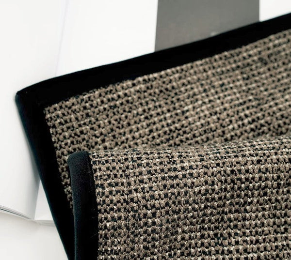 Large Grey Black Decorative Throw Pillows, Contemporary Square Modern Throw Pillows for Couch, Large Modern Sofa Pillows, Simple Throw Pillow for Interior Design-Art Painting Canvas