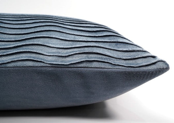 Abstract Blue Decorative Throw Pillows, Large Simple Throw Pillow for Interior Design, Geomeric Contemporary Square Modern Throw Pillows for Couch-Art Painting Canvas