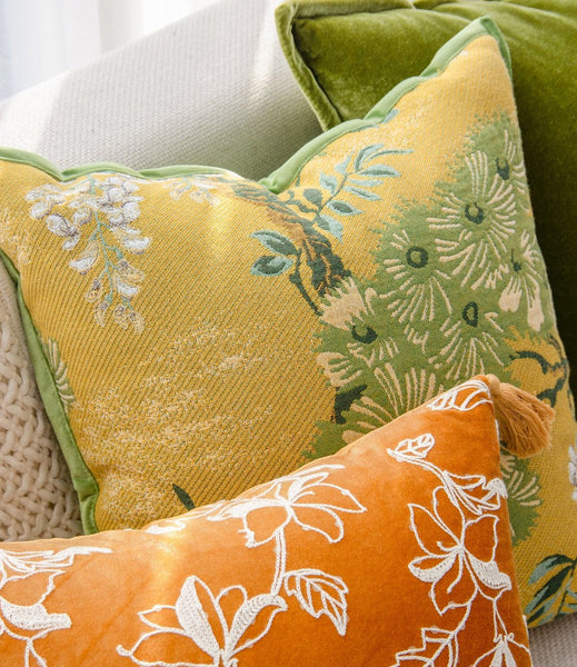 Modern Decorative Pillows for Couch, Decorative Cushion Covers, Decorative Pillow Arrangement Ideas for Interior Design, Unique Decorative Pillows for Bedroom-Art Painting Canvas