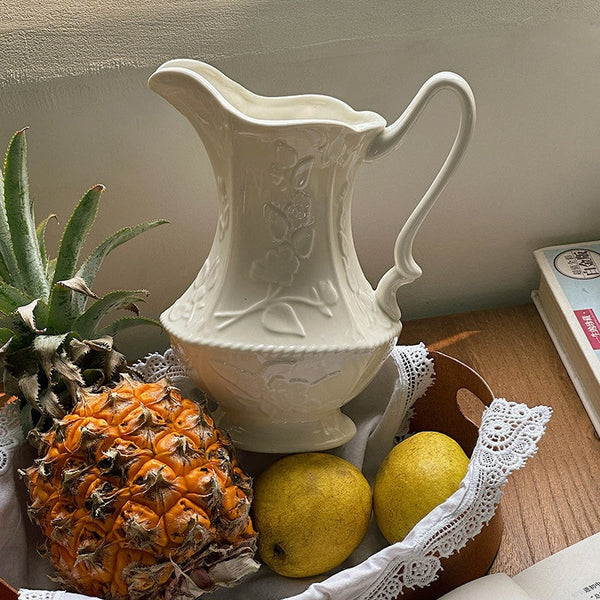 Ceramic Bud Vases, Small Flower Vases on Table, Rustic Porcelain Flower Vases, Handmade Water Holding Flower Vases-Art Painting Canvas