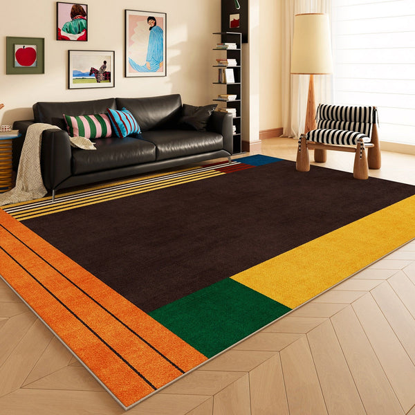 Modern Living Room Rug Ideas, Geometric Modern Rugs for Dining Room, Mid Century Colorful Rugs, Contemporary Abstract Rugs under Coffee Table