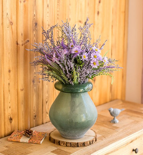 Myosotis Lovegrass, Daisy, Salvia, Beautiful Spring Flower Arrangement for Living Room, Ctreative Modern Artificial Floral for Home Decoration-Art Painting Canvas