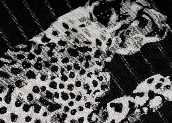 Large Modern Sofa Pillow Cases, Black Decorative Pillow Covers, Cheetah Modern Pillows for Couch, Abstract Decorative Throw Pillows for Living Room-Art Painting Canvas