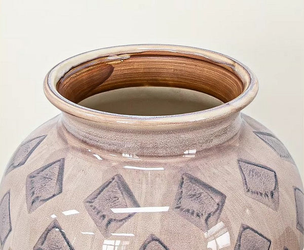 Unique Porcelain Flower Vases, Flower Vases on Table, Contemporary Vases for Modern Home Decor, Ceramic Bouquet Vases, Dining Table Centerpiece-Art Painting Canvas