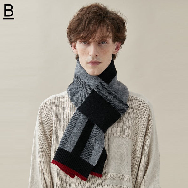 Casual Scarf Men, Business Wool Scarf for Gentleman, Men's Winter Scarf, Men's Wool Scarf Winter, Modern Fashion Scarf, Formal Men Scarf Styles, Pure Wool Scarf-Art Painting Canvas