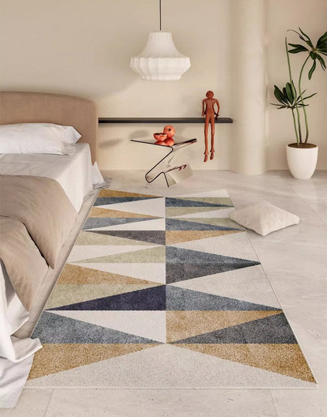 Simple Large Modern Rugs for Living Room, Abstract Geometric Modern Rugs,Large Modern Rugs for Bedroom, Modern Rugs for Dining Room-Art Painting Canvas