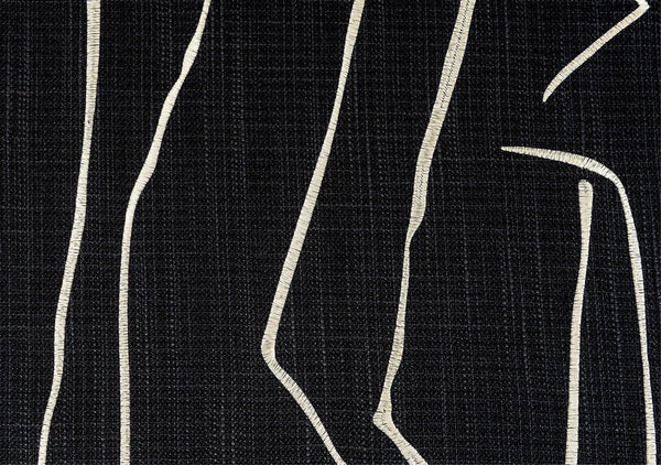 Geometric Square Modern Throw Pillows for Couch, Abstract Black Decorative Throw Pillows, Large Contemporary Throw Pillow for Interior Design-Art Painting Canvas