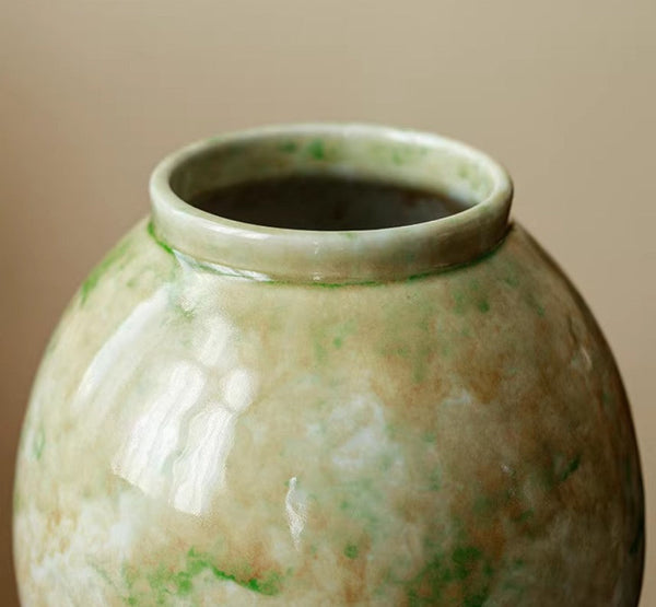 Centerpiece Ceramic Bud Vases, Porcelain Flower Vases, Flower Vases on Table, Handmade Water Holding Flower Vase-Art Painting Canvas