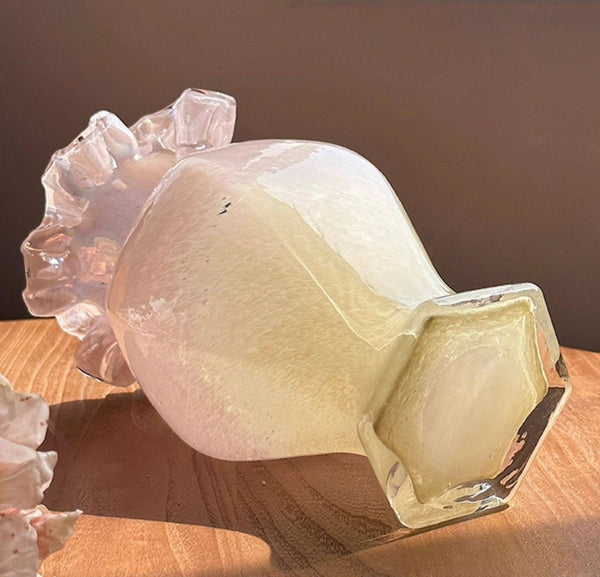 Water Holding Flower Vases, Glass Bud Vases, Bouquet Flower Vase, Vintage Glass Flower Vases, Handmade Flower Vases on Table-Art Painting Canvas