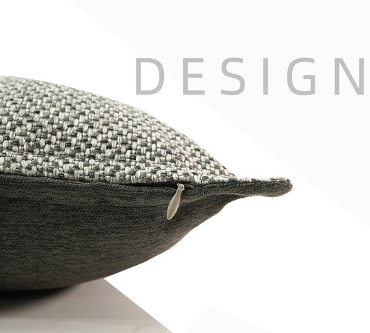 Simple Decorative Throw Pillows, Large Throw Pillow for Interior Design, Large Gray Square Modern Throw Pillows for Couch, Contemporary Modern Sofa Pillows-Art Painting Canvas