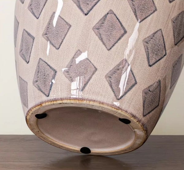 Contemporary Vases for Modern Home Decor, Porcelain Flower Vases, Flower Vases on Table, Ceramic Bouquet Vases, Dining Table Centerpiece-Art Painting Canvas