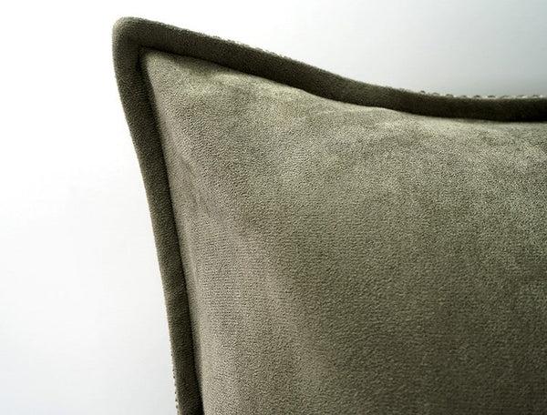 Large Green Square Modern Throw Pillows for Couch, Large Throw Pillow for Interior Design, Contemporary Modern Sofa Pillows, Simple Decorative Throw Pillows-Art Painting Canvas