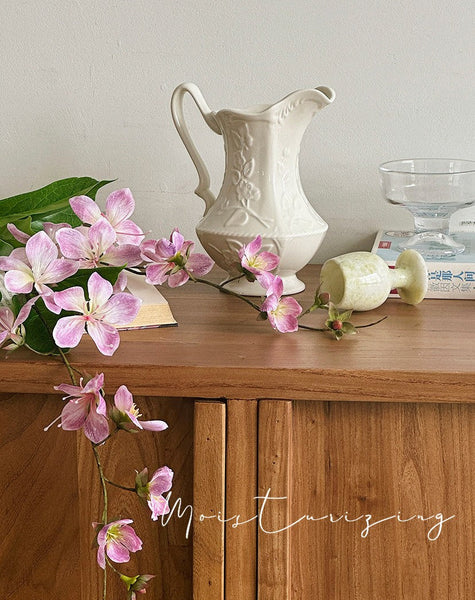 Ceramic Bud Vases, Small Flower Vases on Table, Rustic Porcelain Flower Vases, Handmade Water Holding Flower Vases-Art Painting Canvas