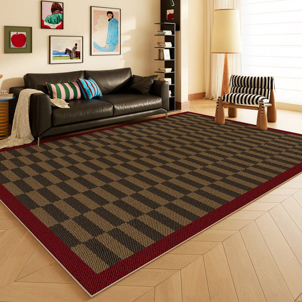 Geometric Contemporary Area Rugs, Modern Living Room Rug Ideas, Mid Century Modern Rugs, Colorful Modern Rugs for Dining Room-Art Painting Canvas