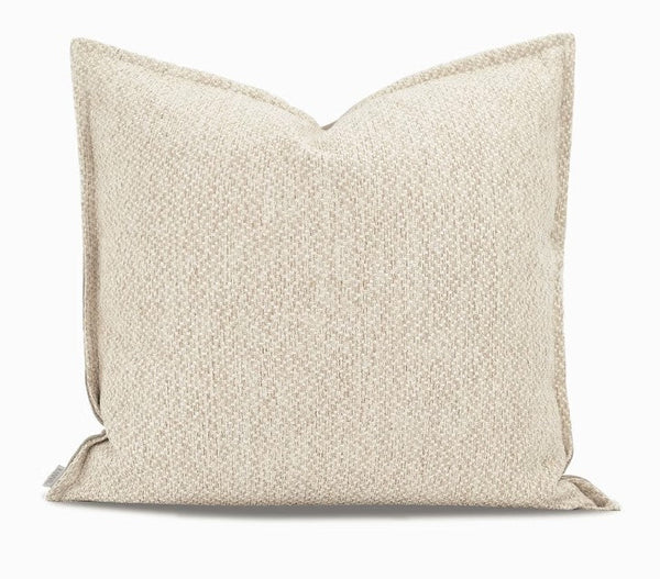Large Square Modern Throw Pillows for Couch, Large Brown Throw Pillow for Interior Design, Contemporary Modern Sofa Pillows, Simple Decorative Throw Pillows-Art Painting Canvas