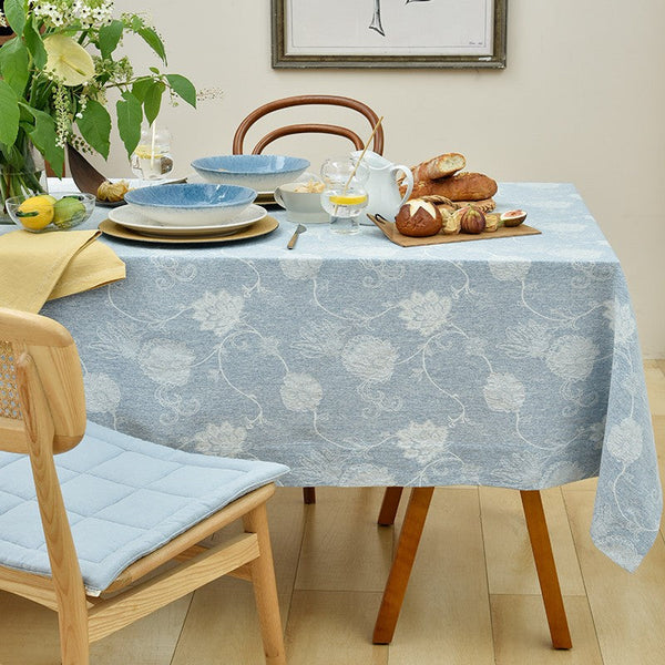 Country Farmhouse Tablecloth, Square Tablecloth for Round Table, Rustic Table Covers for Kitchen, Large Rectangle Tablecloth for Dining Room Table-Art Painting Canvas